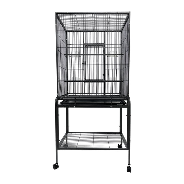 INTBUYING Medium Cage Parrot Cage Bird Breeding Cage with Casters