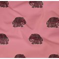 thumbnail image 4 of oneOone Organic Cotton Poplin Twill Fabric Elephant Block Print Sewing Fabric BTY 42 Inch Wide, 4 of 4