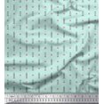 thumbnail image 1 of Soimoi polyester Crepe Fabric Curve Diamond & Clock Tower Architectural Decor Fabric Printed Yard 52 Inch Wide, 1 of 3