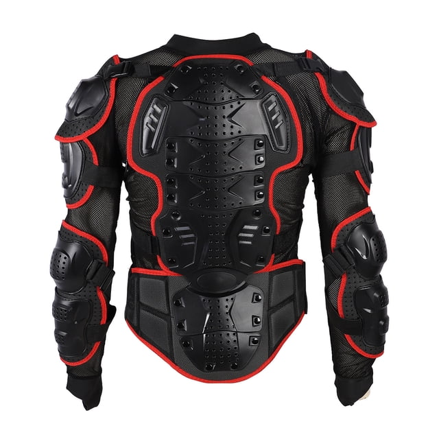 Motorcycle Protective Jacket Full Body Armor Crashproof Adjustable Breathable Dirt Bike Chest Spine Gear Suitable for Motocross ATV Off Road Motorcycle