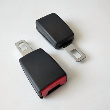 Kingswick Universal Seat Belt Extenders 2 Pack 4.72 Inch Seat Belt Buckle Extenders, Universal Seat Belt Extenders for Cars, Car Seat Belt Buckles for Car Accessories，Black