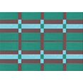 thumbnail image 1 of Ahgly Company Machine Washable Indoor Rectangle Transitional Dark Turquoise Green Area Rugs, 7' x 9', 1 of 7