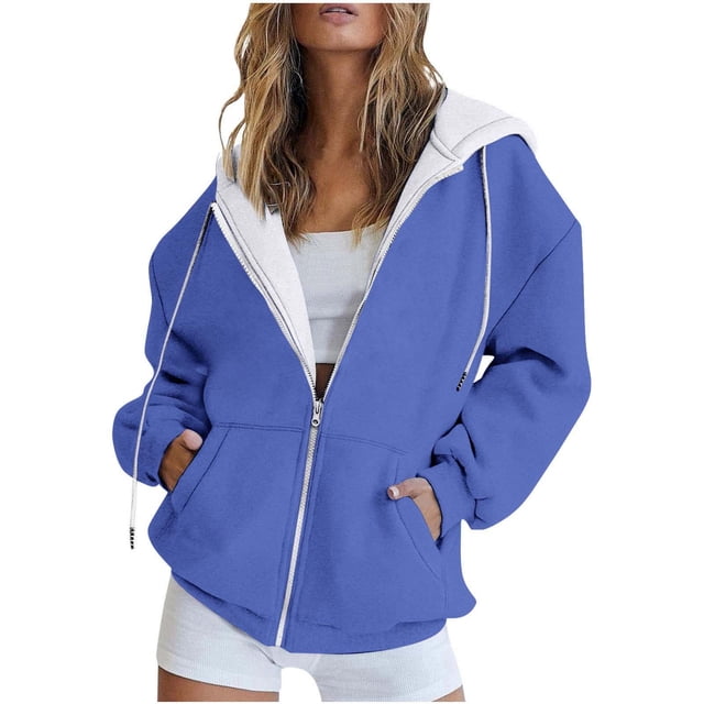 Chandails à Capuche Zippés pour Femmes Rabais de 50 % en Liquidation Mode Décontractée Imprimé d'Halloween Capuche Zippée Manches Longues Veste à Poches Haut