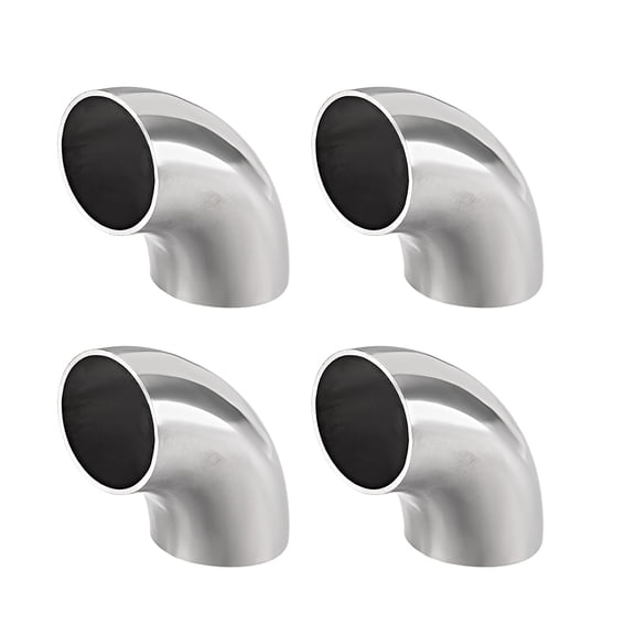 Unique Bargains Stainless Steel 304 Pipe Fitting,Long Radius,90 Degree Elbow,Butt-Weld,1-1/2-inch OD,1.5mm Thick Pipe Size 4pcs
