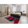 thumbnail image 4 of Ahgly Company Tapis d'Intérieur Ronds Abstraits Prune Violet Abstraits pour Aire, 6 Pieds Rond, 4 of 6