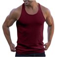 thumbnail image 1 of zfhfof Men's Workout Tank Top Ribbed Knit Sleeveless Gym Muscle T Shirts Bodybuilding Tee, 1 of 8
