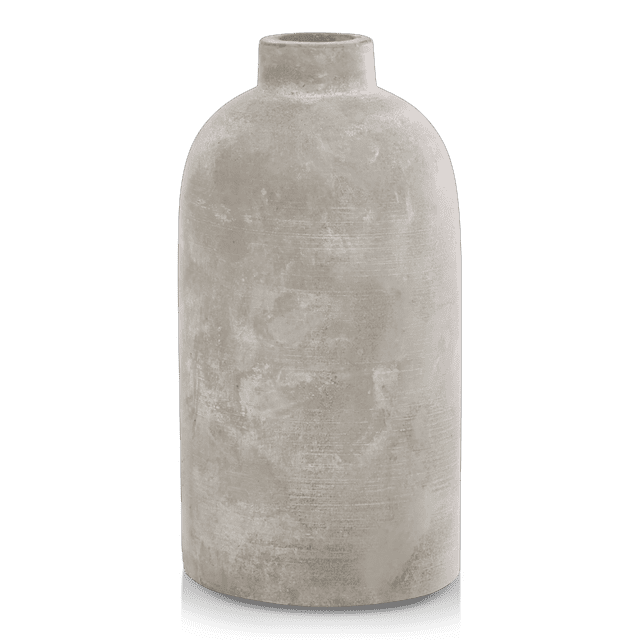 Bouclair Vase de Table en Ciment Gris 4,6 X 9 Po (11,68 X 22,86 cm)