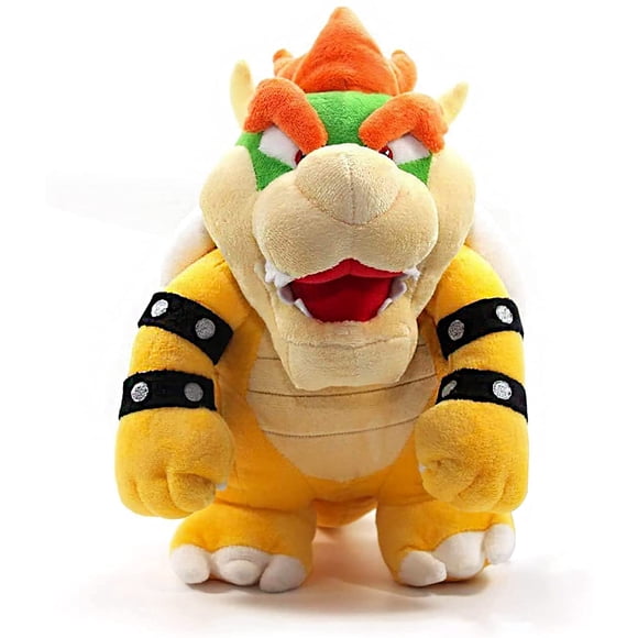 QUETO Pristine 10 Pouces Super Bowser Roi Debout Bowser Poupée en Peluche Douce Jouet 10 Pouces, Super Mario Jouet en Peluche, 1 Paquet