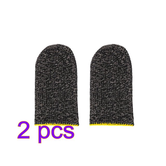 2pcs Gaming Screen Gloves Nylon Knitted Game Gloves Sweatproof Game Gloves Sweatproof Elastic Game Controller Sleeves, Red