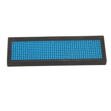 Badge de Nom Led Badge de Nom Led Déroulant Bleu Programmable 4 Luminosités avec Écran de Carte de Visite pour Hôtel Restaurants