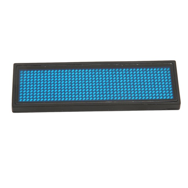Led Name Badge LED Name Badge Tag Scrolling Blue Programmable 4 Brightness With Business Card Screen For Hotel Restaurants