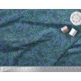 thumbnail image 3 of Soimoi Toile de Coton Feuilles de Palmier Tissu Imprimé 1 Yard 42 Inch Wide, 3 of 3