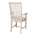 thumbnail image 4 of International Concepts Chaise Latérale Mission avec Accoudoirs, Non Fini, 4 of 5