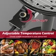 thumbnail image 4 of Patiojoy Electric BBQ Grill Portable Standing Grill with Removable Non-Stick Warming Rack Adjustable Temperature 1600 Watts Grill for Indoor & Outdoor Use Black, 4 of 10
