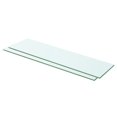 thumbnail image 1 of vidaXL Shelves 2 pcs Panel Glass Clear 60x12 cm, 1 of 2