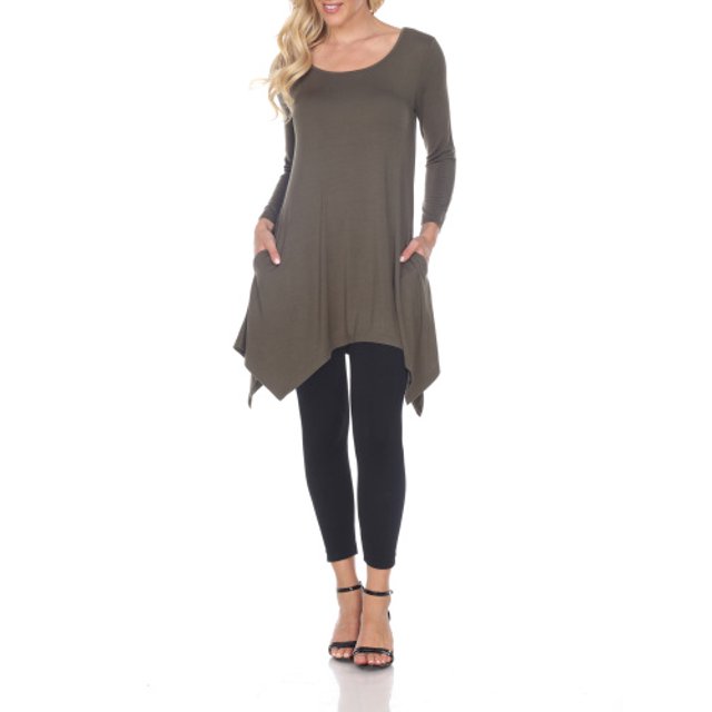 (olive, l) - Tunique Unie pour Femme