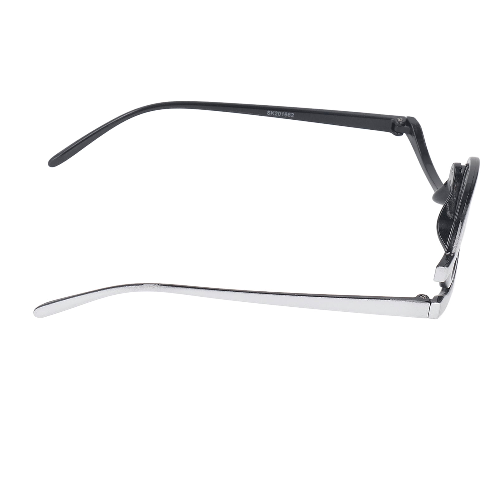 Makeup Reading Glasses, Magnifying Makeup Glasses Single Flip Up Lens Cosmetic Women Makeup Read Glasses With Eyeglass Case Plastic Eyeglass Frame Magnifying Makeup Reading Glasses