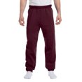 thumbnail image 3 of Jerzees Mens NuBlend Elastic Bottom Sweatpants, L, Maroon, 3 of 5