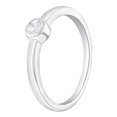 thumbnail image 2 of 925 Sterling Silver Simulated Diamond Birthstone CZ Ring For Little Girls Size 4, 2 of 5