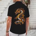 thumbnail image 3 of BOBOGOJP Men Summer Button Down Shirts Slim Fit Short Sleeve Athletic Fit Solid Button Down Shirts,Black 3XL, 3 of 4