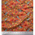 thumbnail image 1 of Soimoi Rayon Fabric Fish,Mermaid & Starfish Ocean Decor Fabric Printed Yard 56 Inch Wide, 1 of 3