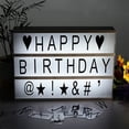 thumbnail image 2 of Rbaofujie Coffee Bar Decor Led Diy A4 Board Letters Character Alphabet Number Punctuation Jigsaws Light Panel Home Decoration Wedding Gift Classroom Decorations, 2 of 8