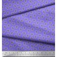 thumbnail image 2 of Soimoi Cotton Poplin Fabric Artistic Paisley Printed Fabric 1 Yard 56 Inch Wide, 2 of 3
