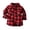 Red, variant on Kids Toddler Flannel Shirt Jacket Plaid Long Sleeve Lapel Button Down Shacket Baby Boys Girls Shirt Top Coat Outwear Red 100/18 M—24 M