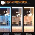 thumbnail image 4 of LVSOMT 360° Rotating LED Jewelry Armoire with Full Length Mirror, Jewelry Cabinet Large Standing Lockable Mirror Jewelry Organizer with Inner Makeup Mirror & Soft Velvet for Living Room Bedroom, 4 of 8