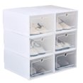 thumbnail image 2 of pitrice Flip Shoes Box Transparent Drawer Case Plastic Shoe Boxes Stackable Storage Case Organizer, 2 of 7