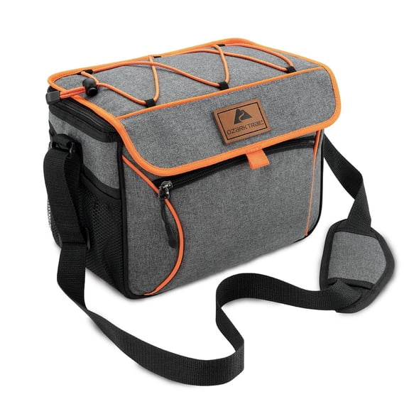 Ozark Trail 24 Can Collapsible Cooler ,Grey Color, Great for Work,  Camping, Picnics or Pool, 8.37 Quart.