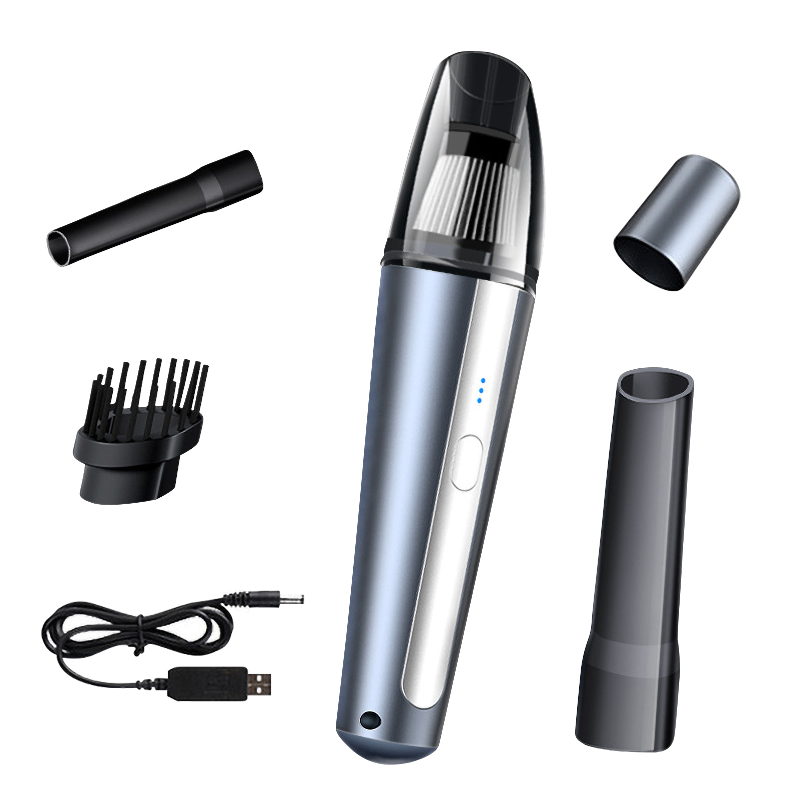 Zootealy 6000Pa 120W Car Vacuum Cleaner Portable Mini Handheld Car Vehicle Vacuum Cleaner Strong Suction Vacuum Cleaner for Pet Hair Dust Gravel Cleaning Home Office