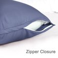 thumbnail image 4 of Unique Bargains Silky-Soft Satin Pillow Cases with Zipper Long Pillowcase Pillow Covers, 4 of 8