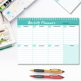 thumbnail image 1 of Weekly Planner Notebook 8-Lined Daily Sections 7-Day To-Do List Notepad Fractional Point System for Task Prioritization 25.4 x 19 cm Sturdy Cardboard Backing, 1 of 2