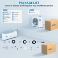 thumbnail image 4 of Système de Climatisation/chauffage Mini-Split Sans Conduits 12000 BTU, 21 SEER2 230V Activé Climatisation Intelligente avec Télécommande et Wi-Fi R32 Silencieux Refroidissement Rapide et Déshumidification pour Pièces jusqu'à 750 Pi2, 4 of 11