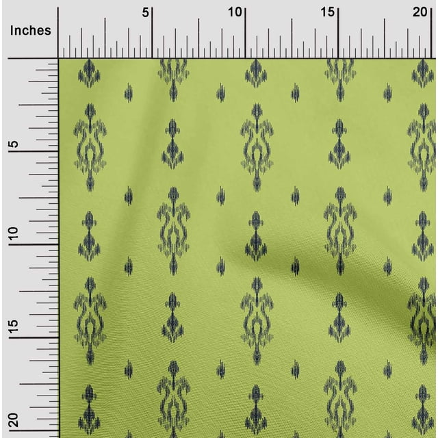oneOone Georgette Viscose Fabric Arrow & Paisley Ikat Print Sewing Fabric BTY 42 Inch Wide