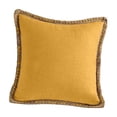 thumbnail image 2 of Fridja Yellow Couch Pillow Covers 18x18 Inch, Soft Solid Color Retro Decorative Square Lightweight Practical Throw Pillow Covers Farmhouse for Sofa Living Room Bed, 2 of 6