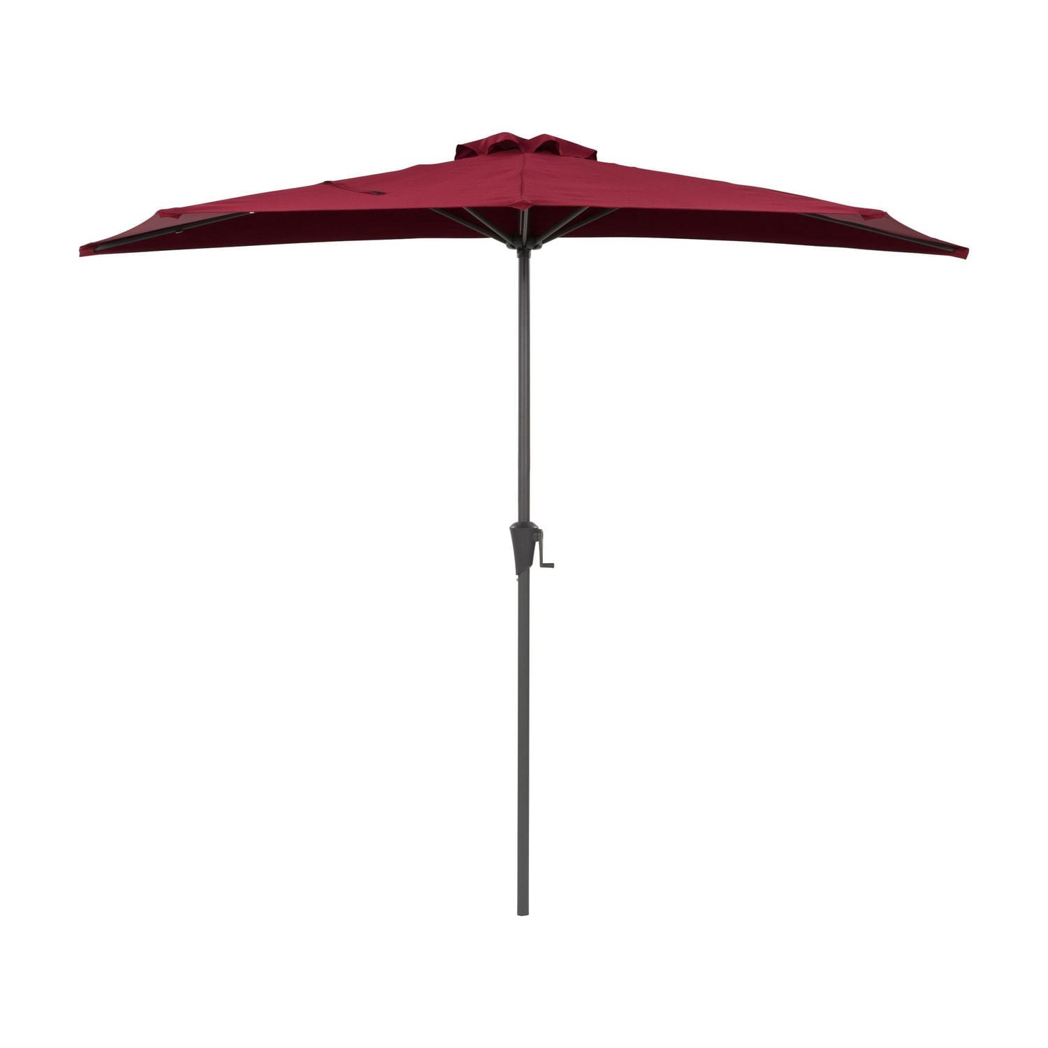 CorLiving Versa 8.5ft Outdoor Patio Half Umbrella with Steel Frame for Small Spaces