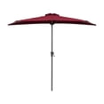 thumbnail image 1 of CorLiving Versa 8.5ft Outdoor Patio Half Umbrella with Steel Frame for Small Spaces, 1 of 9