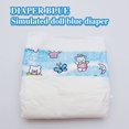 thumbnail image 4 of LOVEVER 6 Pcs Couches Bébé Vivant Jouets d'Imitation sous-Vêtements Poupée Conception de Simulation Couches Bébé Poupée Bleu, 4 of 7