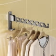 thumbnail image 1 of Wuztai Wall-Mounted Folding Drying Rack, Space-Saving Aluminum Alloy Clothes Airer for Balcony Laundry Room, Expandable Retractable Towel Rack for Bathroom Bedroom Window Indoor Outdoor Use, 1 of 6