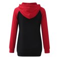 thumbnail image 4 of Heliisoer Blouse à Capuche de Maternité à Col Rond à Manches Longues avec Empiècements pour l'Allaitement, 4 of 6