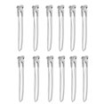 thumbnail image 1 of 12Pcs Hairdressing Positioning Clip Stainless Steel Hair Styling Clamps, 1 of 9