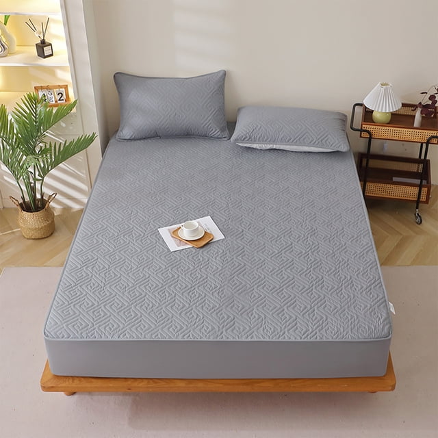 Cagogo Protège-Matelas, Housse de Matelas Imperméable pour Lit, Protège-Matelas en Coton Extra Épais, Protège-Matelas Ajusté pour Lit Grand 180x220 cm