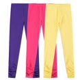 thumbnail image 1 of Bienzoe Lot de 3 Leggings d'Uniforme Scolaire Extensibles en Tricot de Coton pour Fille Lt 6X, 1 of 5