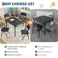 thumbnail image 4 of Eastvita 's Foldable Table/4 Chairs Set for Ages 2-10/Versatile Activity Set with Non-Slip Legs/Lightweight Structure/Easy to Store in Small Spaces/Ideal for Dining/Storage, 4 of 5