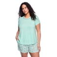 thumbnail image 1 of George Women's Plus Two Piece Pajama Set, 1 of 6