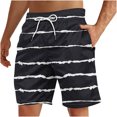 thumbnail image 2 of Soki Shorts de Plage Décontractés pour Hommes Shorts à Rayures en Liquidation, 2 of 5