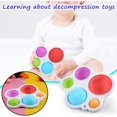 thumbnail image 2 of Jouet Anti-Stress Fidget pour Enfants, Jouet à Main Anti-Anxiété pour Autisme, Facile à Utiliser et à Transporter, Jouet de Décompression Coloré en Silicone Doux, Jouet Sensoriel Fidget Simple à Bulles Pop (K), 2 of 8