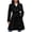 Style3-Black winter coats for women, variant on Mceream Women's Winter Double Breasted Wool Coat Pleated Hem Belted Winter Trench Coat Peacoat Plus Size Outwear Abrigos Elegantes Para Mujer Gray L